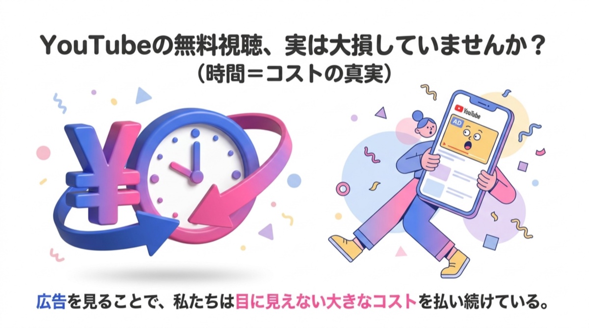 YouTubeの無料視聴、実は大損していませんか？